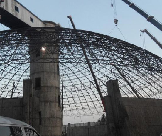 定西网架分条或分块安装法